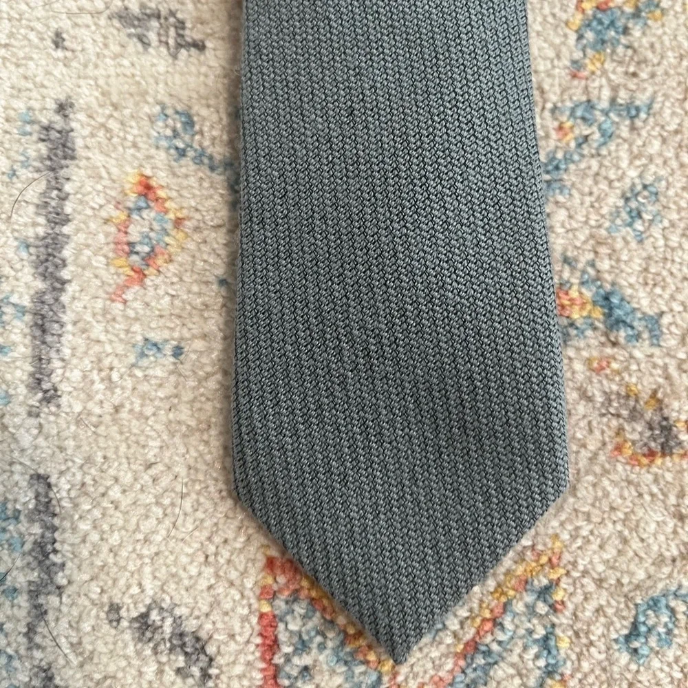 J. Crew grey wool woven tie